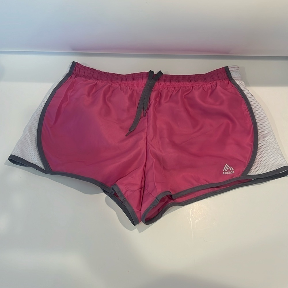 Reebok Women’s Pink and White Dri Fit Performance Athletic Shorts Size M